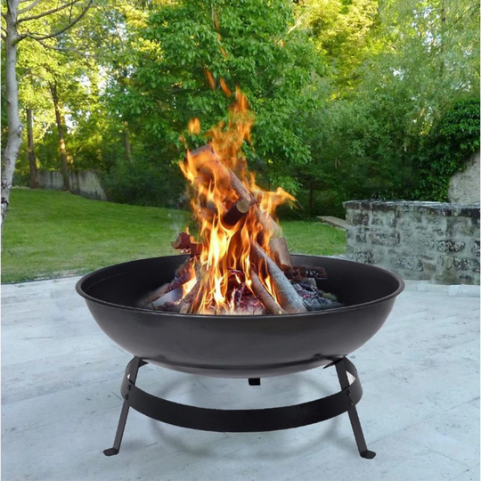 34Cm H x 66Cm W Steel Outdoor Fire Pit
