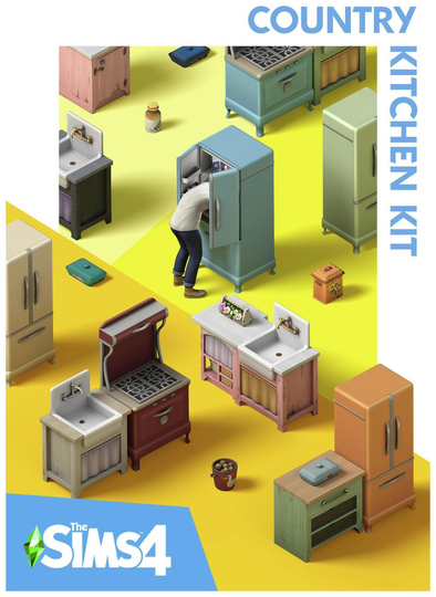The Sims 4 Country Kitchen Kit PC Game