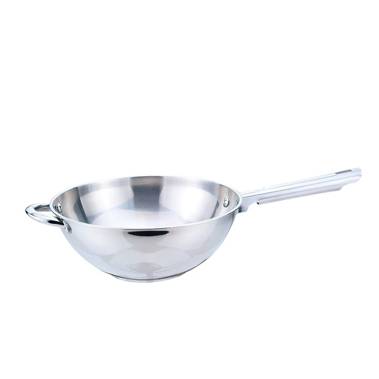 26cm Stainless Steel Wok
