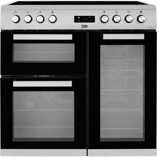 Beko KDVC90X 90cm 5 Burners Electric Range Cooker Stainless Steel