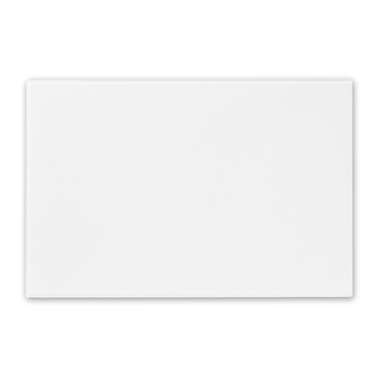 Glass Worktop Saver Kitchen Chopping Cutting Utensil Board, White, 30 x 20 cm