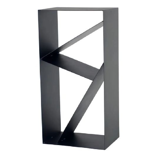 Black Steel Log Rack CASA Design 45X30x80 Cm