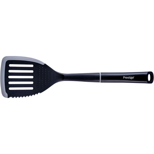 Prestige 2in1 Kitchen Silicone Edge Tools - Slotted Turner, Heat Resistant, Dishwasher Safe, Non-scratching