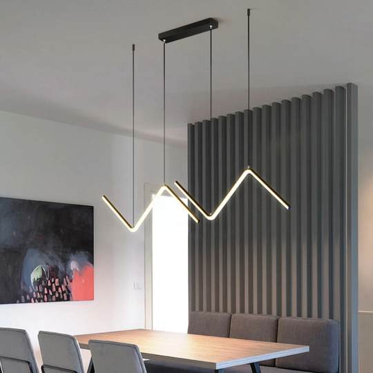 Yermolayeva 2 - Light Kitchen Island Linear LED Pendant