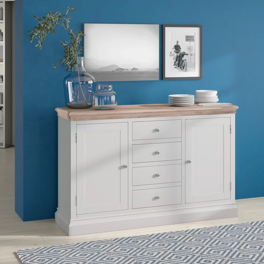 Burdette 4 Drawer 2 Door Buffet Sideboard