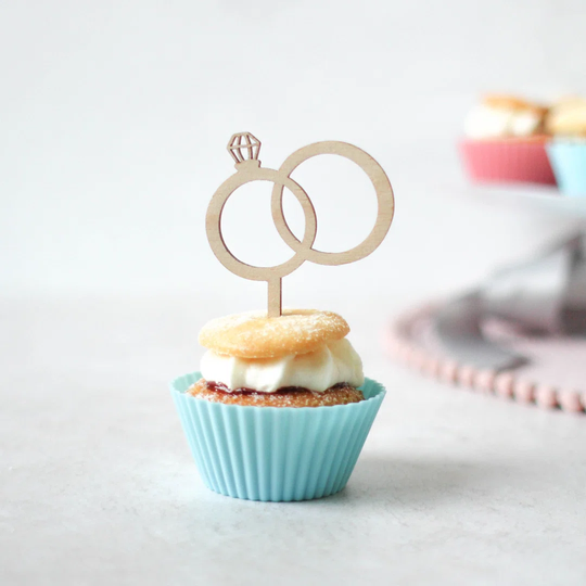 Wooden Cupcake Topper