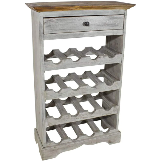 Solid Wood Wine Rack Reclaimed 55X23x85 Cm Bottle Holder Storage Cellar