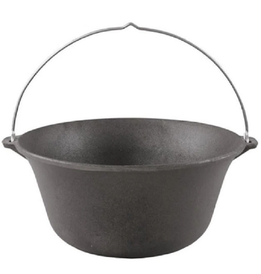 Cast Iron Pot With Enamelled Lid On Tripod - 11 L