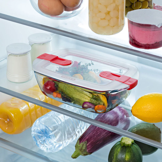 Borosilicate Roaster 2 Container Food Storage Set
