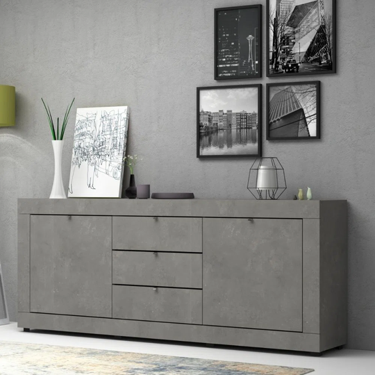 Iftekhar 210 Cm Wide 3 Drawer Sideboard