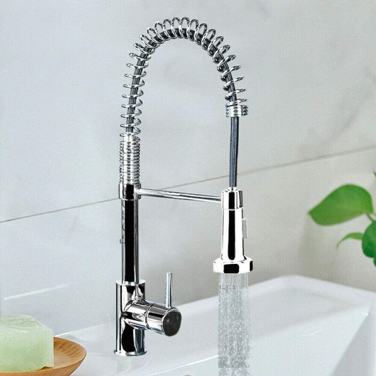 (Pull Out Hose Spray) Kitchen Sink Mixer Taps Modern Bathroom Bath Shower Filler Mixer Tap