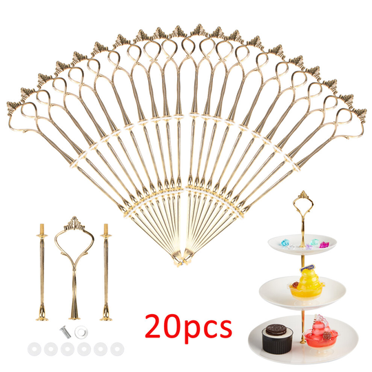 2/3 Tier Cake Stand Centre Rod Fittings Cupcake Muffin Plate Stand