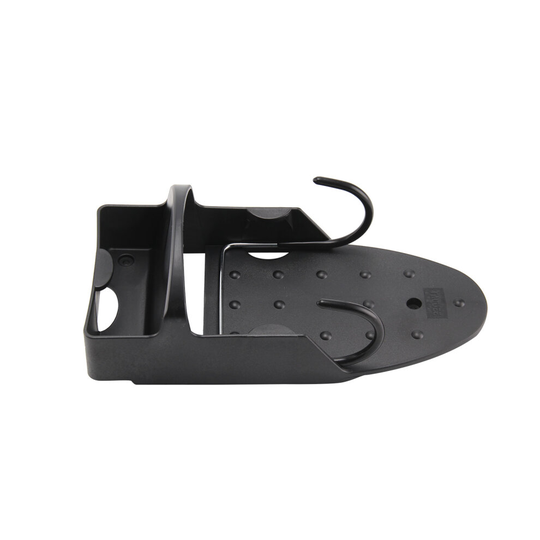 (Black) Ironing Board Holder Wall Mount Storage Rack