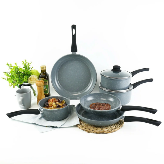 6 Pc DALEMOOR Forged Saucepan And Frying Pan Set
