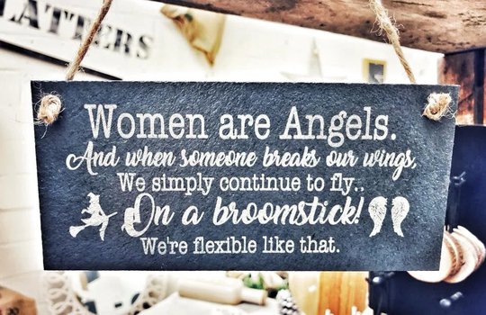 Abigale 'Women are Angels' Sign