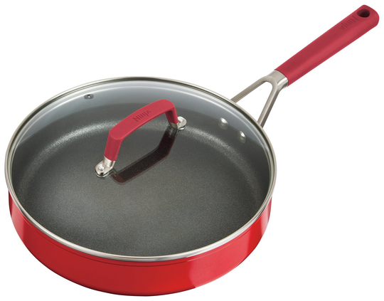 Ninja Zerostick 26cm Non Stick Aluminium Saute Pan - Red