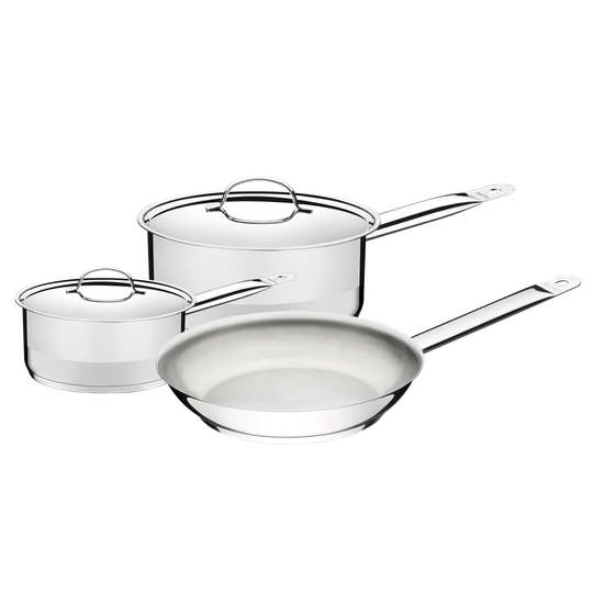Tramontina Stainless Steel 3 Pcs. Cookware Set