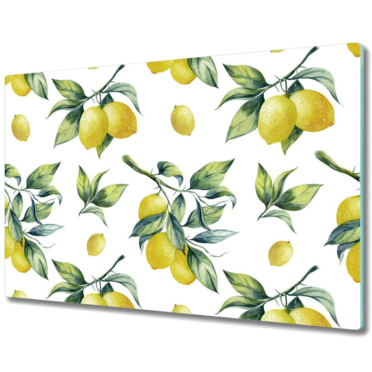Avonia Tempered Glass Lemons Chopping Board