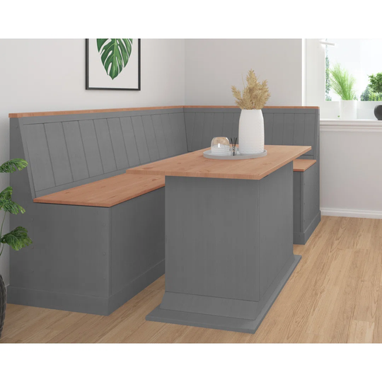 Hesdin Extendable Pine Solid Wood Pedestal Dining Table