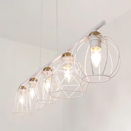 Eagletown 5 - Light Kitchen Island Linear Pendant