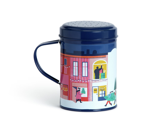 Habitat Christmas Joy Galvanised Steel Flour Shaker