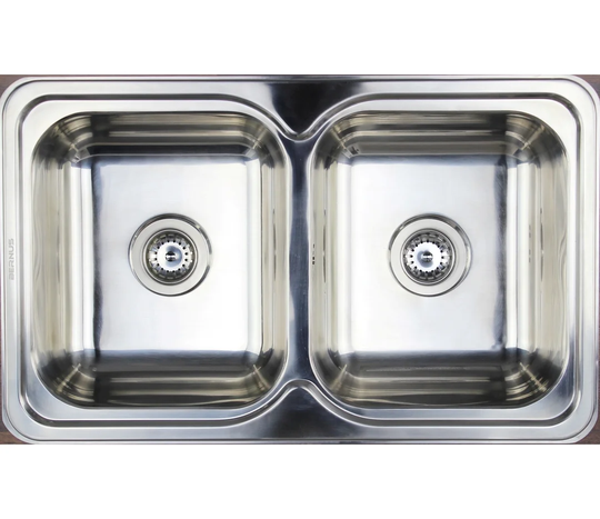 Diane 83cm x 51cm Double Bowl Inset Kitchen Sink