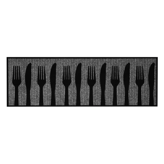 Shadow Silverware Cook & Clean Kitchen Mat