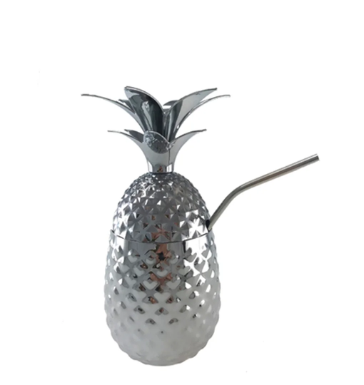 Pineapple with Straw Shaker