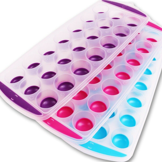 21 Grid Silicone Ice Cube Tray Mould Home Freezer Ice Maker Kitchen Tool(Any Random Color)