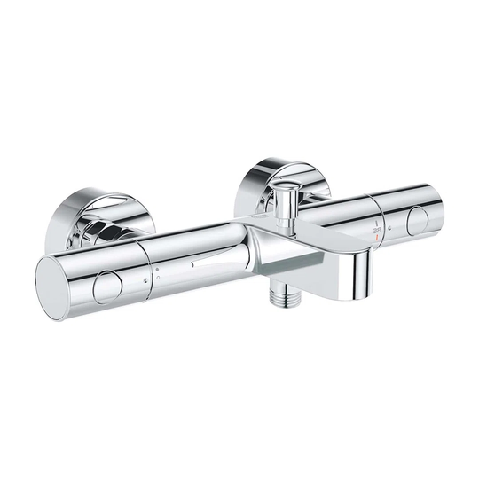 GROHE Precision Get Thermostatic bath mixer - clean lines and ergonomic control plus family-friendly safety features 34774000