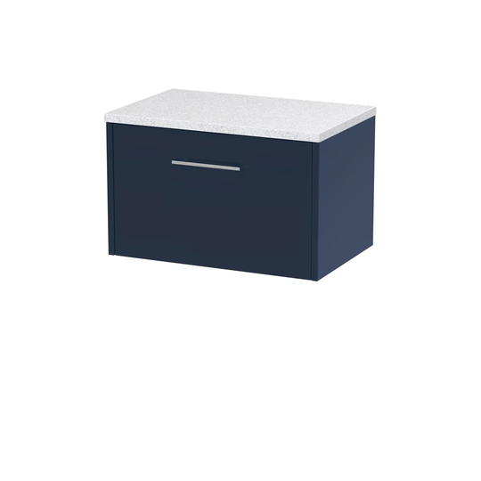 605Mm Wall Mounted Bathroom Vanity Base Only in Electric Blue