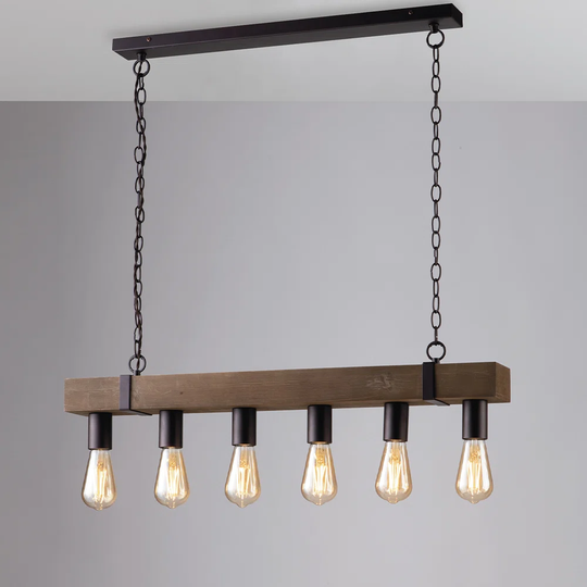 Hillier 6 - Light Kitchen Island Bulb Pendant