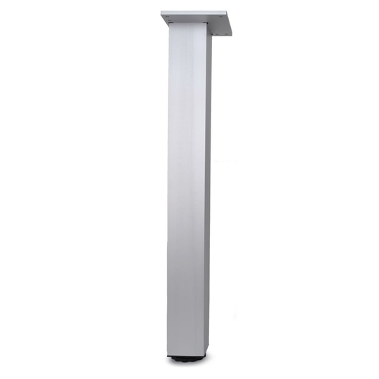 1 x 710mm Adjustable Square Alu Breakfast Bar Worktop Support Table Leg 60x60mm