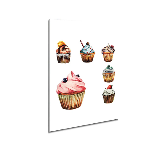 Cupcake 1 - Unframed Graphic Art on Metal