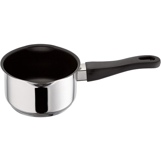 Judge Vista Stainless Steel Non-Stick Milk Pan Pouring Lip 14cm 1L Silver
