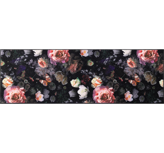 Night Roses Kitchen Mat