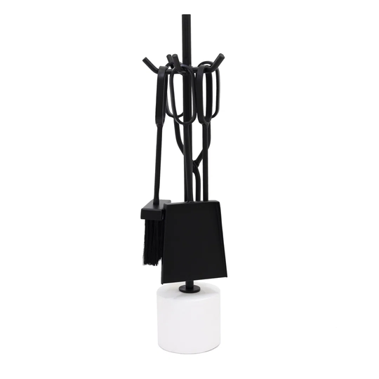Jadius 5 Piece Iron Fireplace Tool Set
