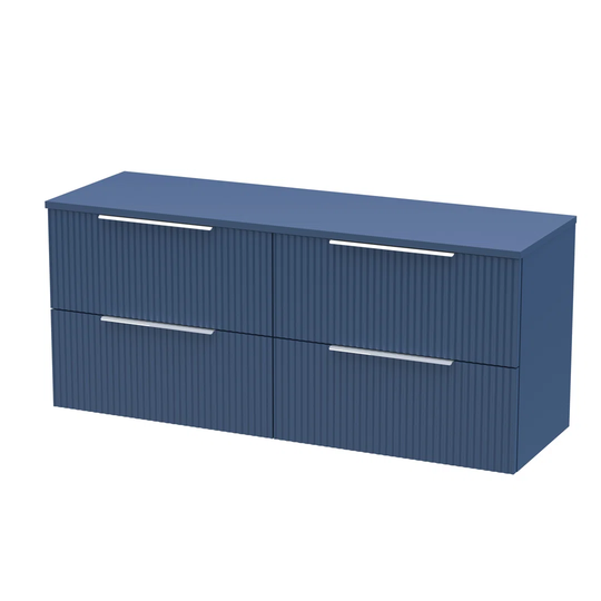 1200Mm Wall Hung 4-Drawer Vanity & Worktop