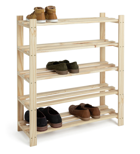 Habitat Karee 5 Shelf Shoe Storage Rack - Natural