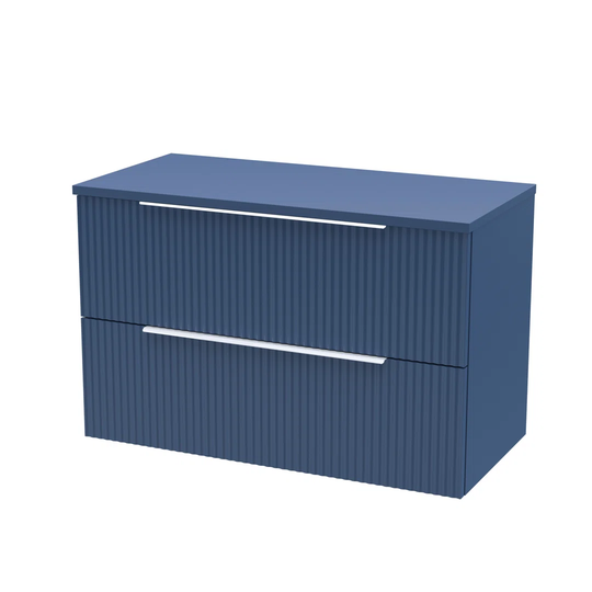 800Mm Wall Hung 2-Drawer Vanity & Worktop