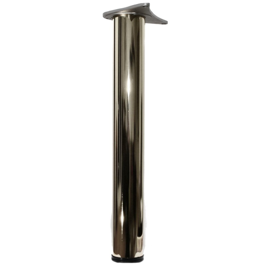 4 x 1100mm Adjustable Chrome Breakfast Bar Worktop Support Table Leg 60mm Diameter
