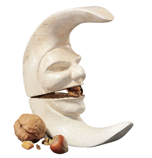 Victorian Crescent Moon Nutcracker Sculpture