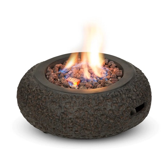 El Hierro Stone Propane Fire Pit
