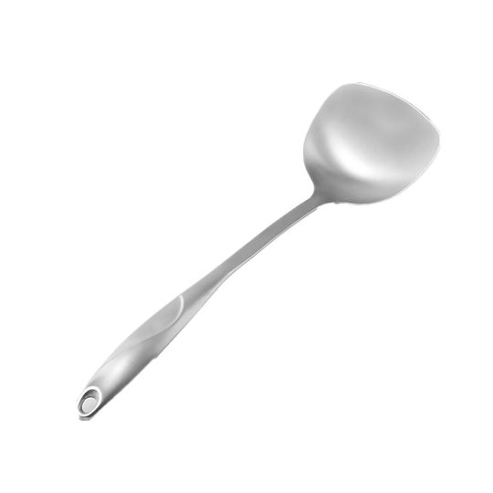 Stainless steel wok spatula & spoon Ladle Household cooking wok turner with S-type heat-resistant handle matte Flipping Utensils