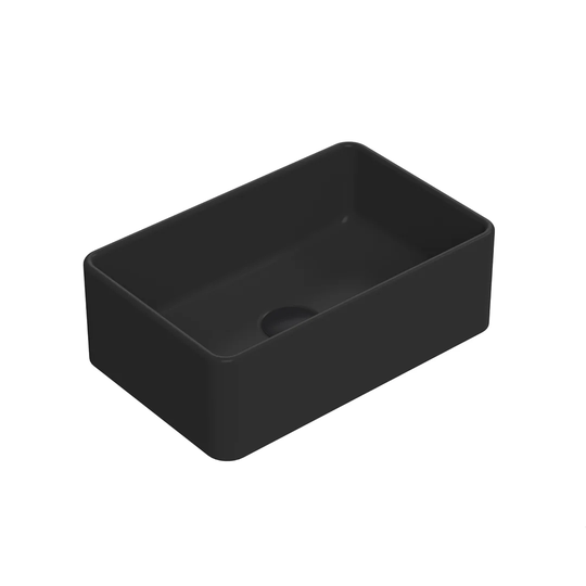 Luxe Vessels Vitreous China Rectangular Countertop Basin Bathroom Sink
