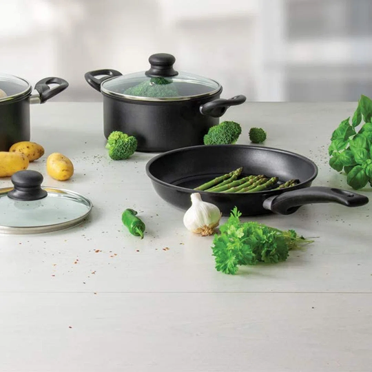 Kinnofy 7 Piece Aluminum Non Stick Cookware Set