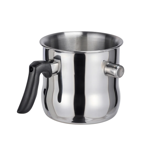 Milk Pot Stainless Steel Simmer Pot Double Walled 1,2 L Water Bath Pot