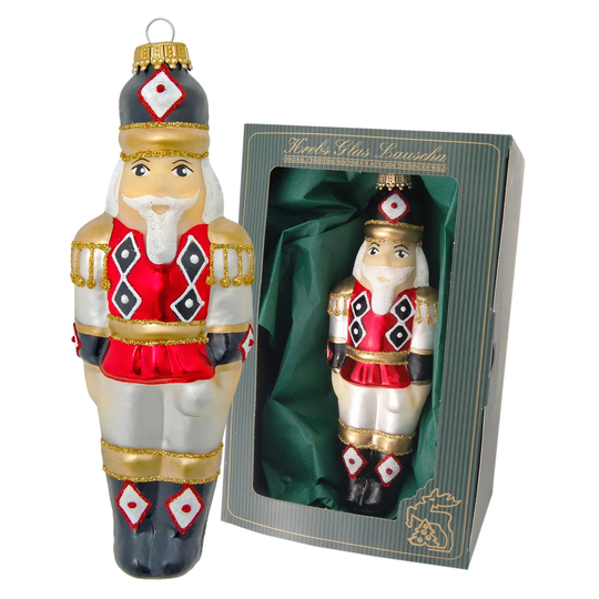Nutcracker with Careered Vest Hanging Figurine Ornament