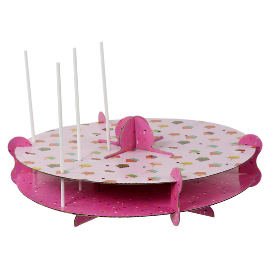 Belfry Kitchen Let''s Get Baking! 2 Tier Cake Pop-up Display Stand, Hold Up To 32 Pop-ups