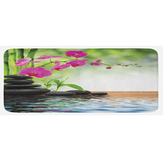 Harth Spa Bamboo Tree Orchid Stones Kitchen Mat